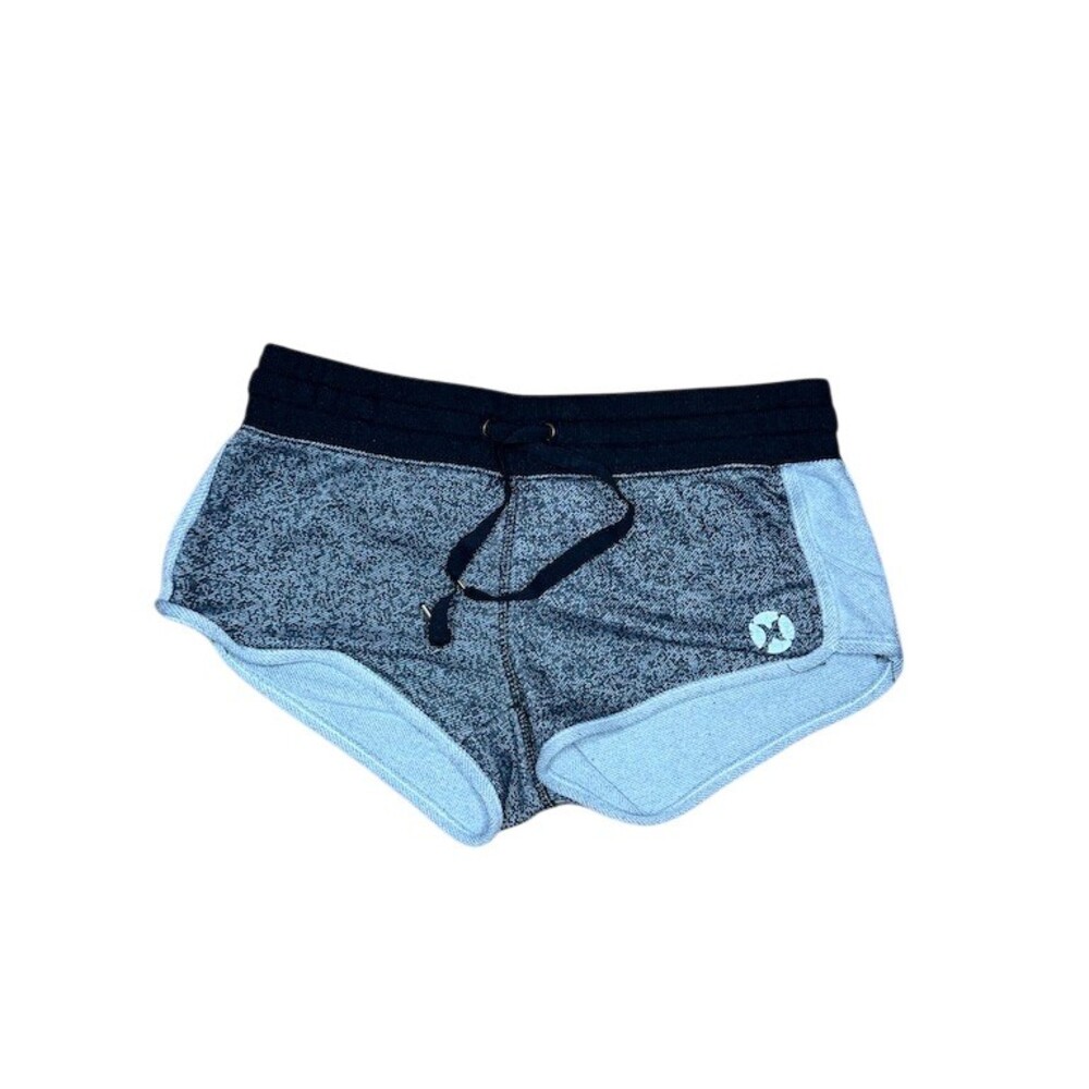 Hurley Shorts Womens XS Gray Heather Dolphin Hem Drawstring Pocket